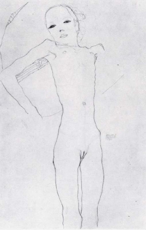 Egon Schiele Nude girl oil painting picture